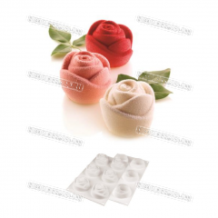 Форма Силиконовая Silikomart - Rosa 6х145мл