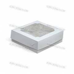 Коробка для Зефира с Окном ЭК 20х20х7см