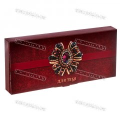 Коробка для Шоколадки - Брошь 18х8см