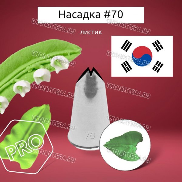 Насадка на Мешок #70 Листик 12,1х1,9мм