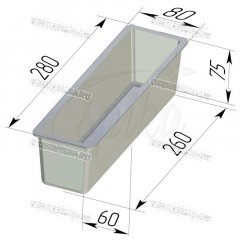 Форма Литая для Хлеба №2 280х80х75мм