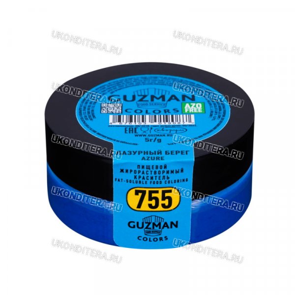 Краситель Порошковый "GUZMAN" Жирорастворимый - Лазурный берег, 5гр. (GZ 755)
