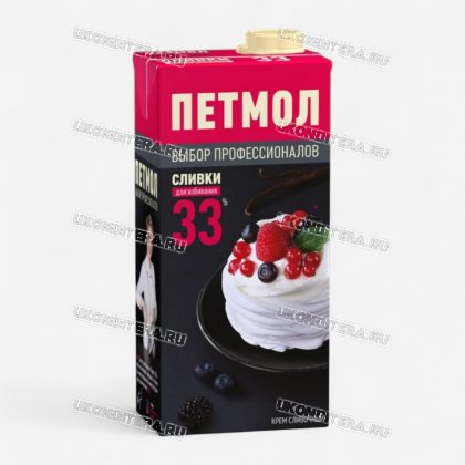Сливки Петмол 33% 1л М