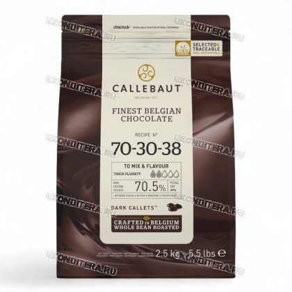 Шоколад Callebaut - Горький 70,5% 2,5кг