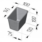 Форма Литая для Хлеба №11 145х100х100мм