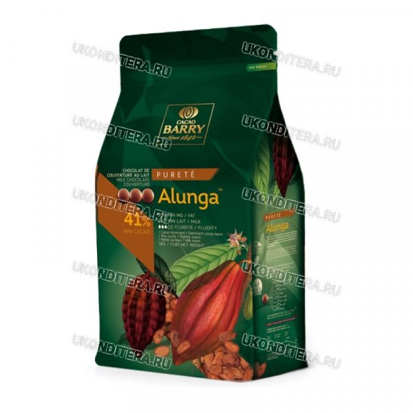Шоколад "Cacao Barry" - Молочный ALUNGA 41%, 1кг. (CHM-Q41ALUN-2B-U73)