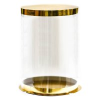 Коробка для Торта Цилиндр ПГ - Прозрачная 35х42см