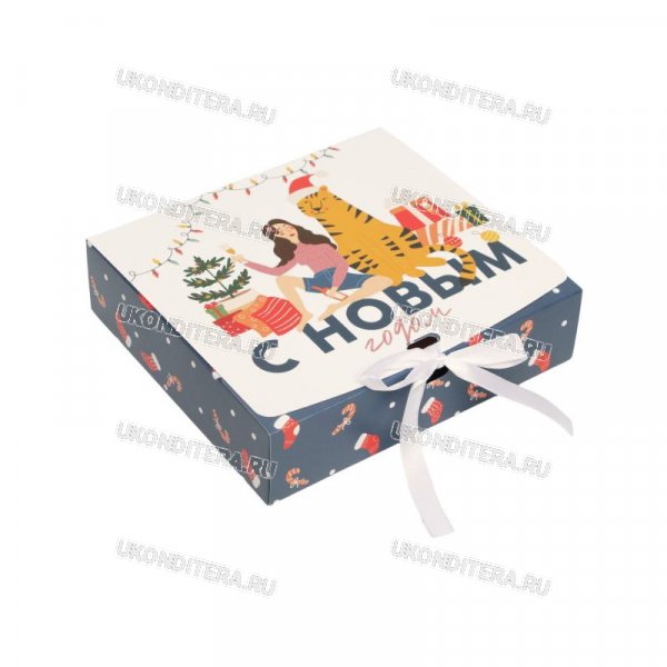 Коробка для Сладостей - Домашняя, 20х18х5см. (SL-6971614)