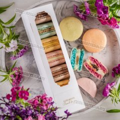 Коробка для 7 Макаронс с Окном НК 22х5,5х5,5см
