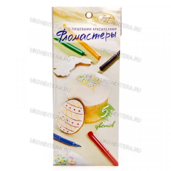 Фломастеры пищевые "Парфэ", 5шт. (hk12726)