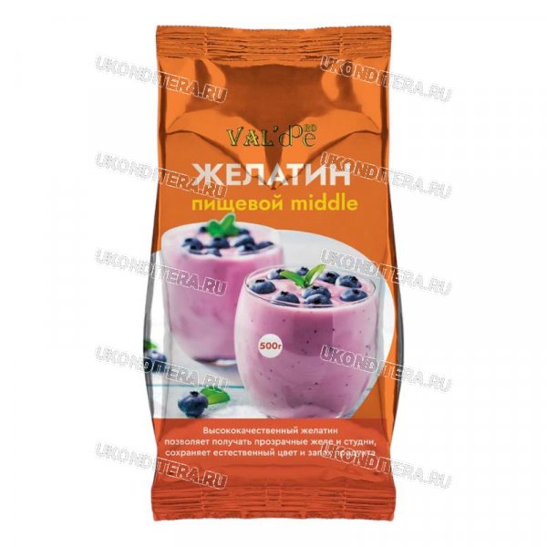 Желатин Гранулированный Middle VALDE 500г