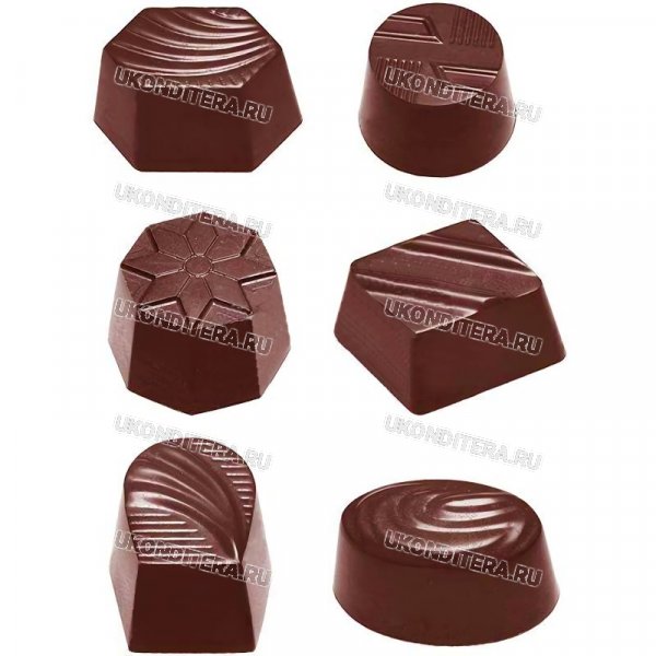 Форма Поликарбонатная "Chocolate World" - Ассорти (CW2371)