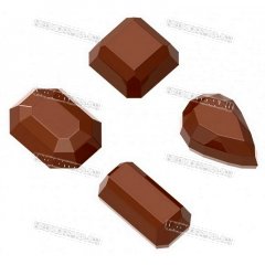 Форма Поликарбонатная ChocolateWorld - Драгоценные камни 1632CW