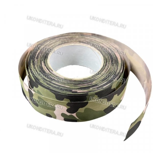 Лента Пластиковая бордюрная "Modecor" - Камуфляж, 40мм., 1м. (25056/m)