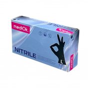 Перчатки Нитриловые MediOK - Черные L 100шт