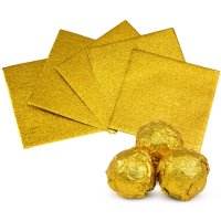 Фольга для Конфет - Золото 80х80мм 100шт
