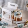 Коробка для 2 Куличей с Окном НК 28х15х13,5см