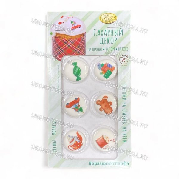 Сахарные Фигурки Парфэ - Рождество 12г