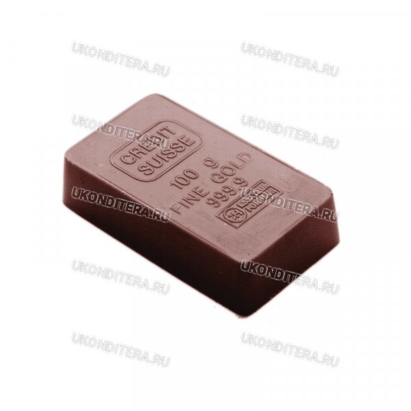 Форма Поликарбонатная "Chocolate World" - Слиток золота (CW2327)