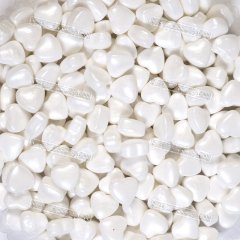Посыпка Caramella - Сердечки Белые 1кг CL-901101