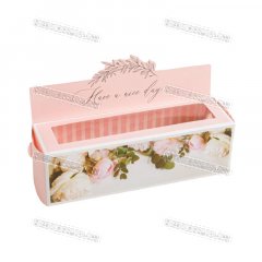 Коробка для 7 Макаронс с Окном - Have a nice day 18х5,5х5,5см