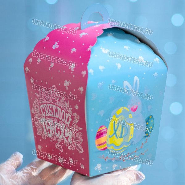 Коробка для Кулича - Светлой Пасхи 170х170х260