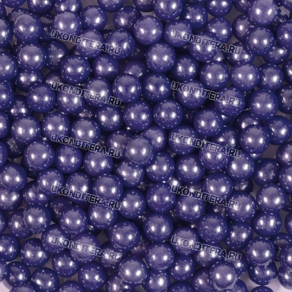 Шарики Сахарные "DYFC" - Фиолетовые Перламутровые, 7мм., 100гр. (CL-901226/100G)