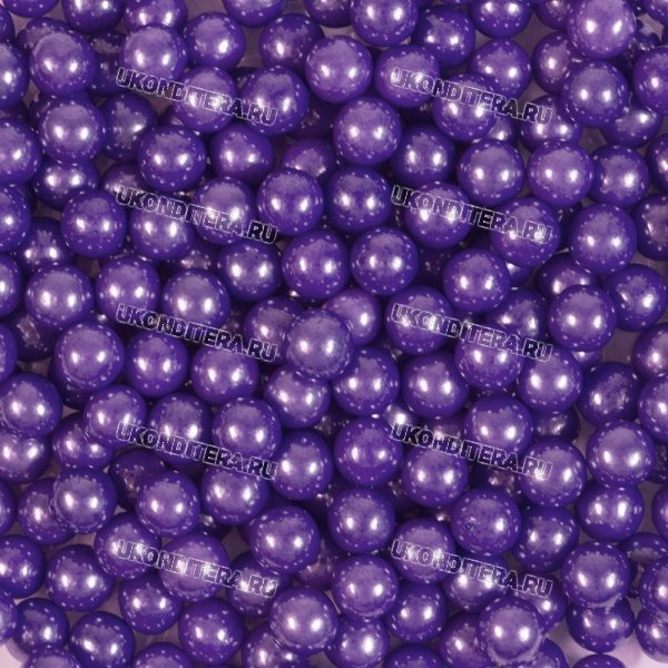 Шарики Сахарные "DYFC" - Фиолетовые Перламутровые, 7мм., 100гр. (CL-901226/100G)