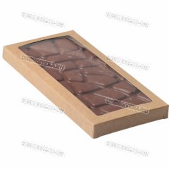 Коробка для Шоколадки с Окном - Крафт 17,1х8х1,4см