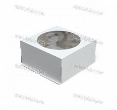Коробка для Торта с Окном ЭК 24х24х12см (Гофрокартон) +