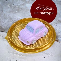 Фигурка Глазурь - Машина Розовая 65мм
