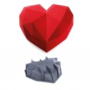 Форма Силиконовая DinaraKasko - Heart Cake, 1200мл