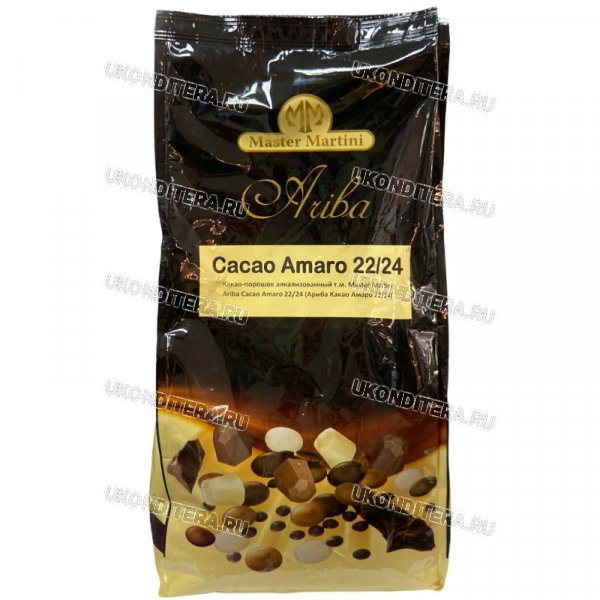 Какао Порошок Алкализованный "Ariba Cacao Amaro",1кг. (ING-00118)