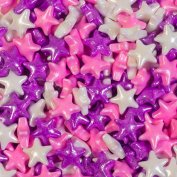 Посыпка Caramella - Звезды Бело-Розово-Фиолетовые 100г