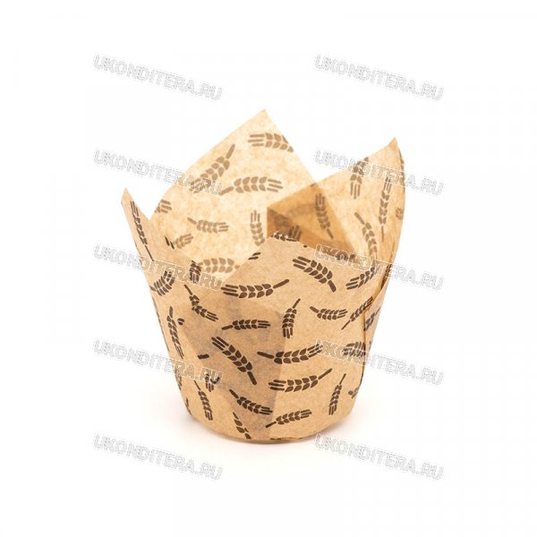 Форма Бумажная Тюльпан "Eco" - Колос, 50х150мм. (TULIP 150/50STBREAD/p)