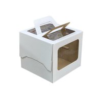 Коробка для Торта с Ручками РК 22х22х20см