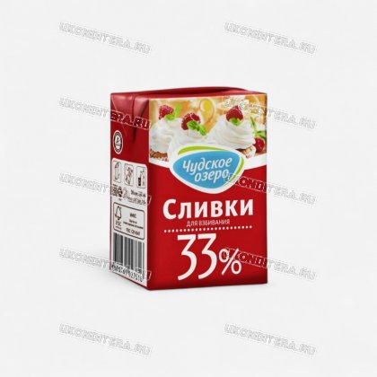 Сливки Чудское озеро 33% 200мл М