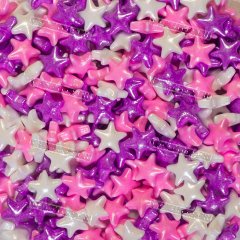 Посыпка Caramella - Звезды Бел/Роз/Фиолетовые 50г