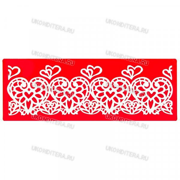 Коврик Силиконовый для Карамели "Modecor Sweet Lace" - Любовь (31227)