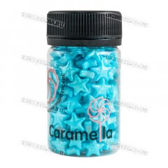 Посыпка Caramella - Звезды 12мм Голубые Перламутровые 50г