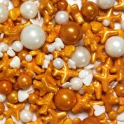 Посыпка Caramella - Полет Бело-Золотой 50г
