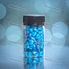 Посыпка Caramella - Сердечки Голубые 50г +