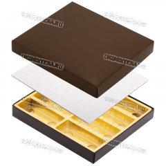 Коробка для Конфет Granfiocco - Темно-Коричневая 22,5х20х3см