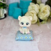Фигурка Глазурь - Котенок на Голубой полушке 3D