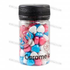 Посыпка Caramella - Сердечки Бел/Роз/Голубые 50г